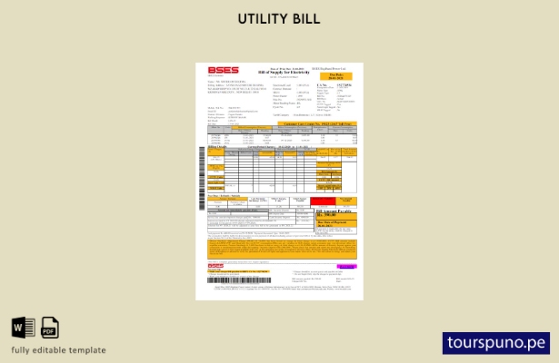 listo para imprimir plantilla de word   factura de servicios públicos de elec 29